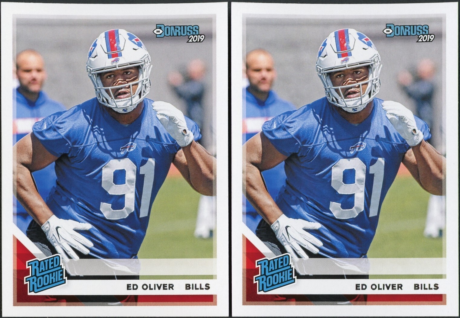 2019 Donruss Ed Oliver Rated Rookie #347 Buffalo Bills - PAIR