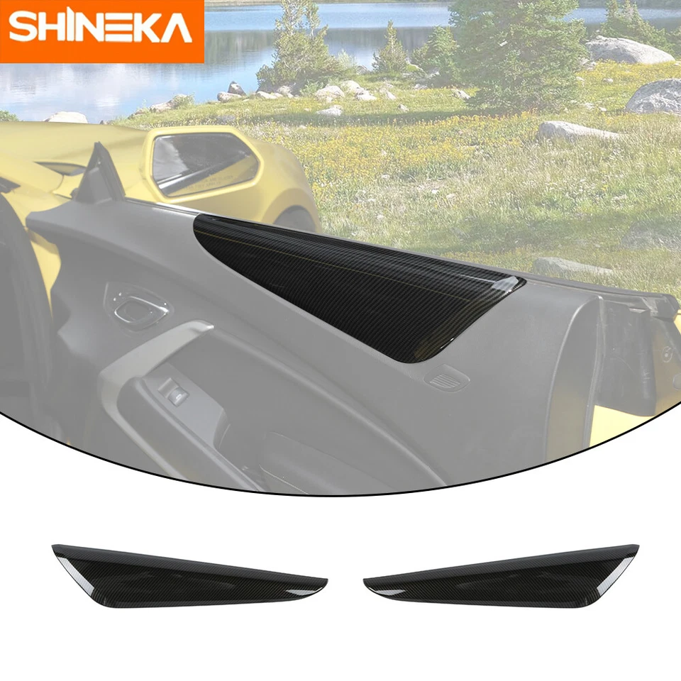Carbon Fiber Interior Door Panel Cover Trim Decor for Chevrolet Camaro 2016-2022 Foto 2 de 4