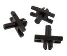 <!--F#f_0-->10x BMW Plastic Chrome Side Door Moulding Grille Vent Window Trim Clip Fasteners<!--F/-->