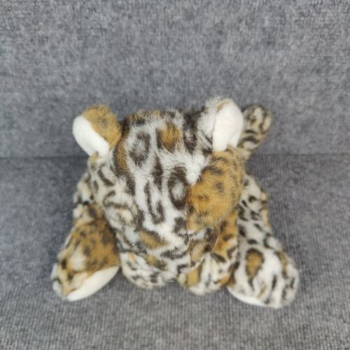 BJ Toy Plush Leopard Cheetah Cat Spotted Floppy Realistic Lifelike Laying 14" - Picture 3 of 9