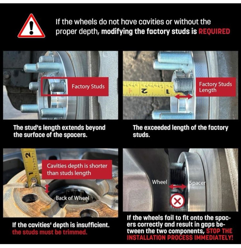 (4) 2 Inch (50mm) 6x139.7 Wheel Spacers for Toyota Tundra 22’24