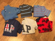 Gap Boys Short Sleeve Shirts Size 4 / 5, XS Lot of 6 Shirts EC Polo, T-shirts