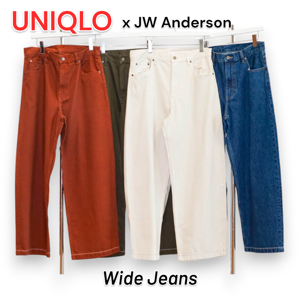 UNIQLO JW ANDERSON Wide Fit Jeans 471797 Authentic JAPAN NEW 2024 AW