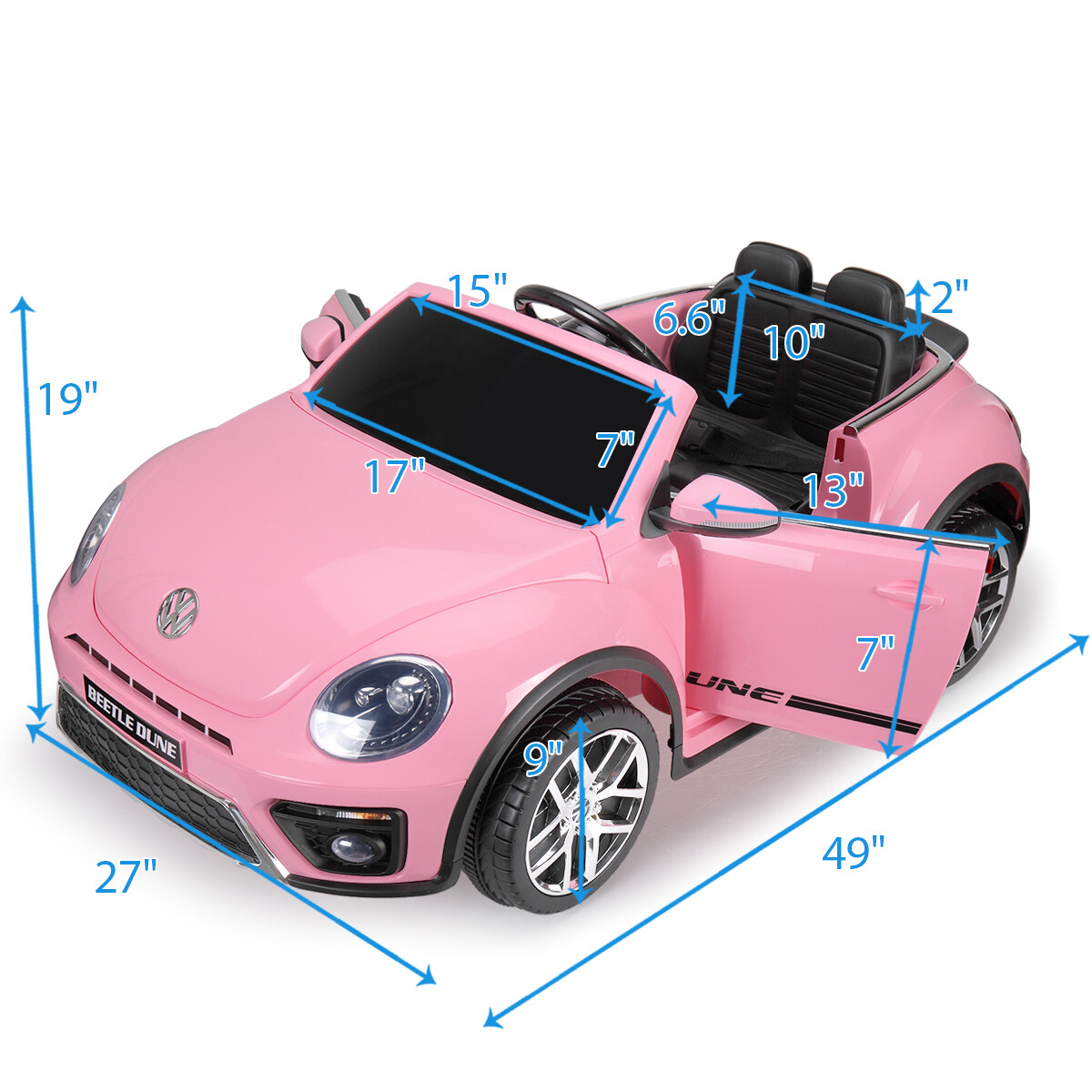 disney princess volkswagen beetle 12 volt ride on