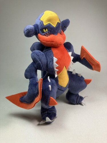TOMY Pokemon Mega Garchomp Stuffed Plush Toy Nintendo 2015 9"! - Picture 3 of 10