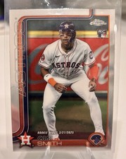 2025 Topps Chrome Update Cam Smith Astros Base Rookie Debut RC Refractor #USC19