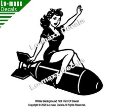 Ww Ii Hot Sexy Girl Bomb Nose Art Decal Die Cut Vinyl Sticker Multi Sizecolor