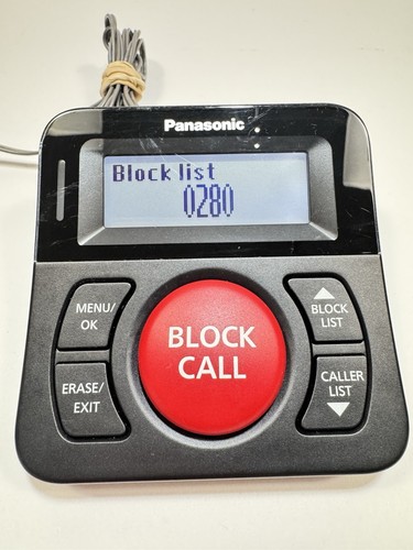 Panasonic KX-TGA710 Call Block Button Robocalls Telemarketer Call Blocker