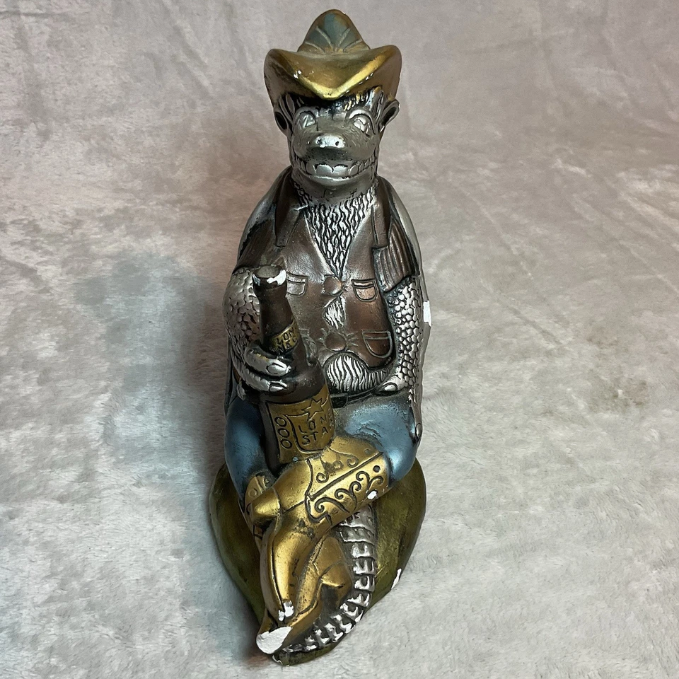 Figura Armadillo Estrella Solitaria Deep Flex 1980 ChalkWare Cerámica Chippy 8 pulgadas De Colección Foto 3 de 4