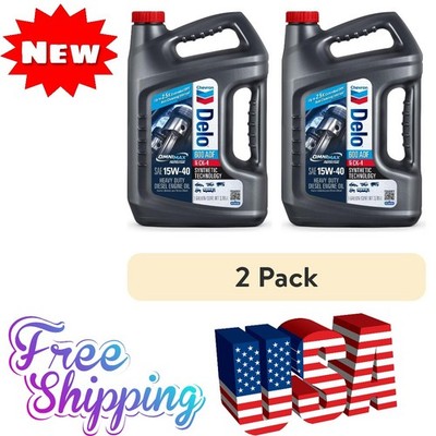 2 Pack Chevron Delo 600 ADF 15W-40 Diesel Engine Oil 1 Gallon Free Ship