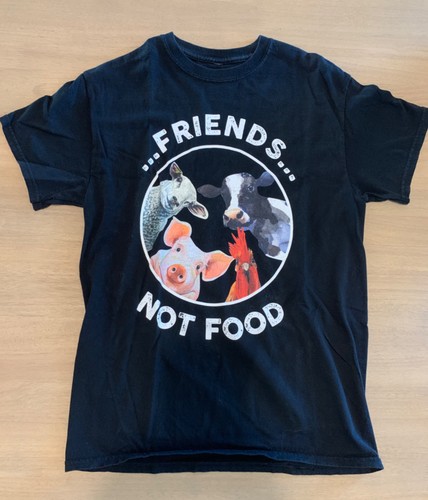 FRIENDS NOT FOOD T-SHIRT - SIZE MEDIUM