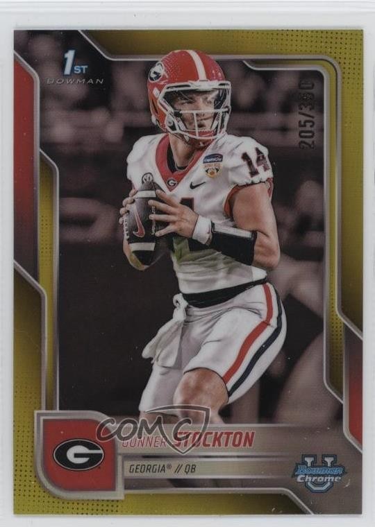 2025 Bowman U Chrome Yellow Refractor /350 Gunner Stockton #131 17uv