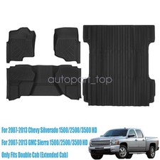 Floor Matstrunk Bed 5.8 Ft For 2007-2013 Chevy Silveradosierra Double Cab Tpe