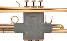 Trumpet Valve Guard Genuine Leather of protection and comfort Guard, Blue