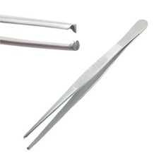 Premium Stainless Steel Silver Tweezers AISI 420 Precision Corrosion Resistant