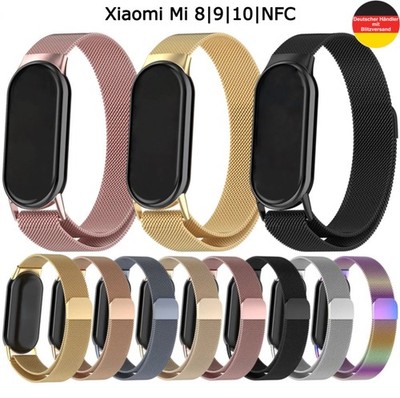 Xiaomi Mi Band 8|9|10|NFC Magnet Milanaise Armband Mesh Ersatzband Smart Watch