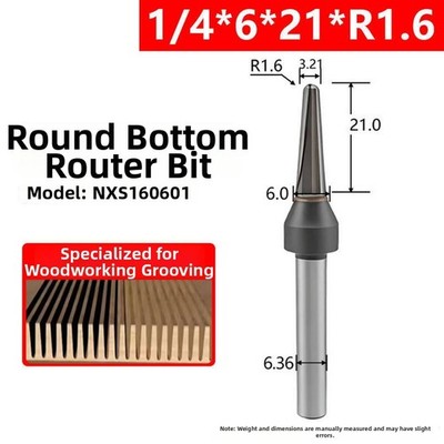 V-Groove Slotter Cutter for Rounded Bend Grooving in Solid For Wood MDF Panels