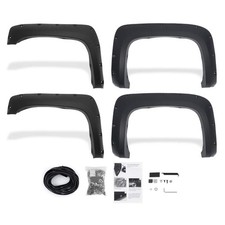 Fender Flares 4pc 07-13 Chevy Silverado 1500 Short Bed Smooth Matte Black