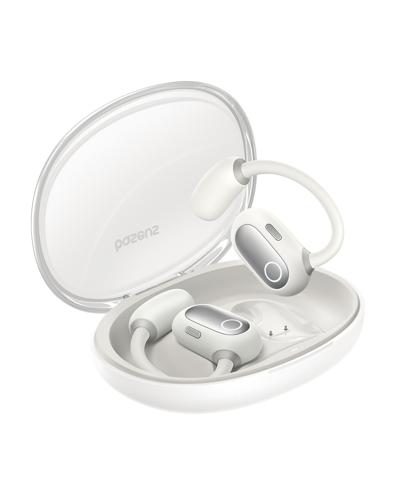 BASEUS Eli Sport 1 Cuffie Bluetooth 5.3 Open-Ear, Bianco