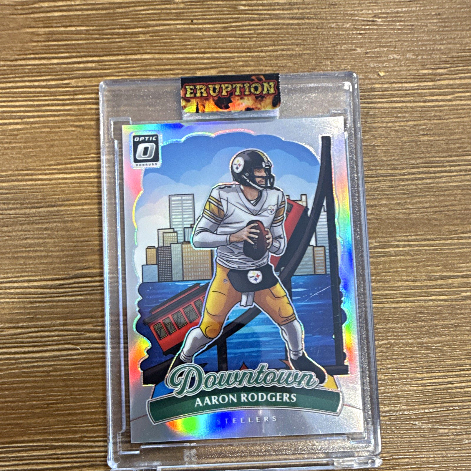 Panini 2025 Donruss Optic Downtown Prizm #25 Aaron Rodgers Steelers