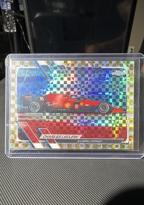2021 Topps Chrome Formula 1 - F1 Cars Charles Leclerc #106 Gold Checker  /50