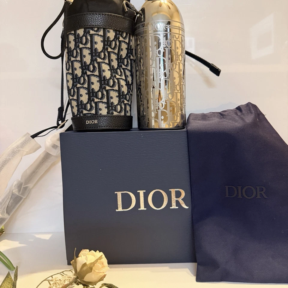 Dior Black Water Bottle Tumbler Black Holder Limited VIP Gift Novelty GWP - Image 4 of 4