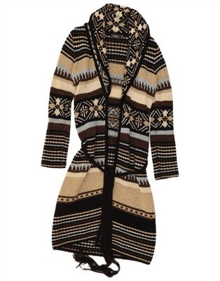 Mexx Womens Longline Cardigan Sweater UK 6 XS Multicoloured Striped AP10