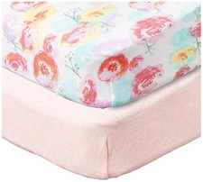 HonestBaby 2-piece Organic Cotton Printed Terry Changing Pad Co