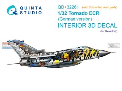 QTSQD32261R 1:32 Quinta Studio 3D Decal - German Tornado ECR + Resin (REV kit)