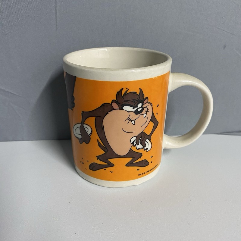 1990’s Vintage Warner Bros Looney Tunes Tasmanian Devil Coffee Mugs Arizona