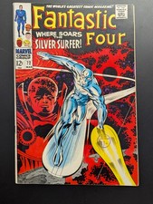 Fantastic Four #72, 1968, Marvel Comics, Iconic Kirby Silver Surfer Cover