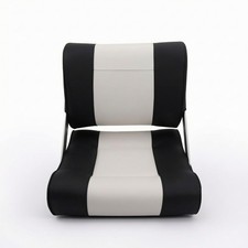 Boat Seat with Foldable Backrest Waterproof Padded Boat Chair Supportive