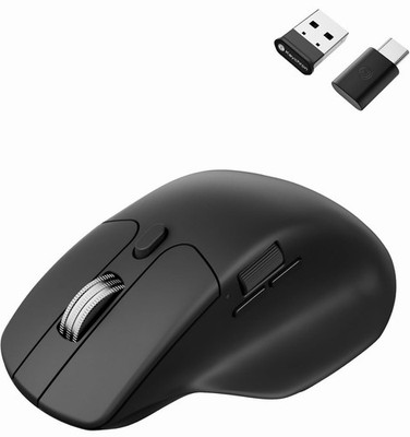 Keychron M6 Silent Wireless Gaming Mouse, 1000Hz, Bluetooth/2.4G/