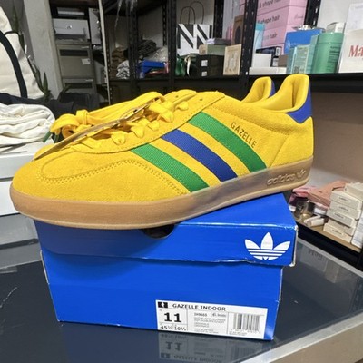 adidas Gazelle Indoor Men's Yellow/Green/Blue Suede Low Top IH9665