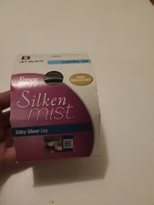Leggs Silken Mist Pantyhose Control Top Run Resistant B Jet Black Silky Sheer