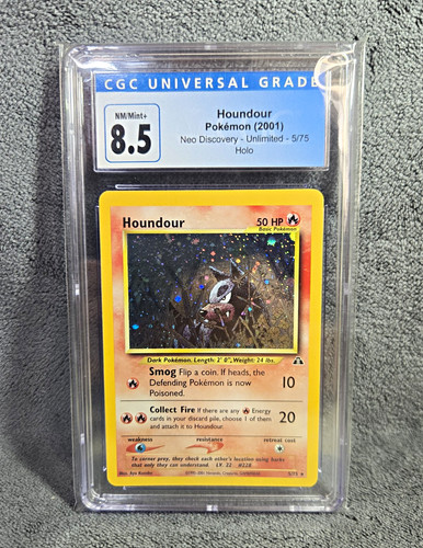 Houndour (Unlimited) graded CGC 8.5 for sale on eBay