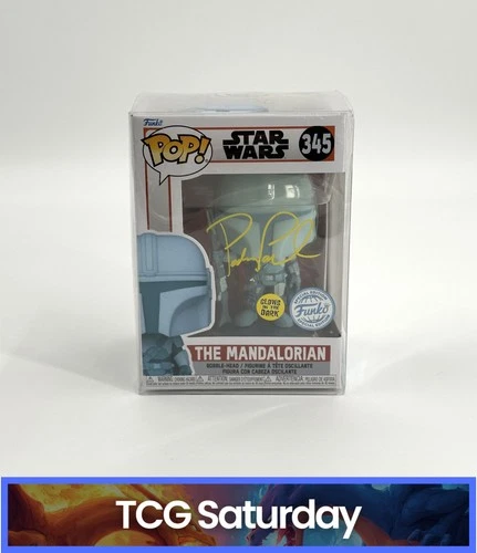 FUNKO POP 345 STAR WARS THE MANDALORIAN SPECIAL ED. PEDRO PASCAL AUTO