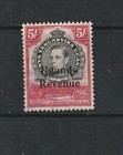 1940 Uganda Revenue Bft:124 5/- Black & Red .Very Fine Used.