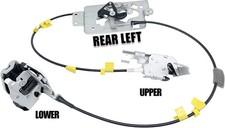Rear Door Lock Latch with Cable Assembly Left Driver Side for 2004-2008 Ford F-1