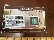 BAIJIALI AM FM Portable Radio with Headphone Jack - Battery Operated Transistor