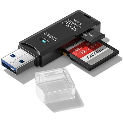 SD Kartenleser USB 3.0 | Micro SD SDHC SDXC MMC | Laptop MacBook Externe Kamera