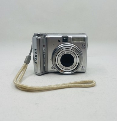 Canon PowerShot A570 IS 7.1 Mega Pixels Camera w/ Box & Booklets