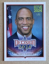 Decision 2024 Update Scott Turner #216 Lime Foil Election Day #'d 1/2