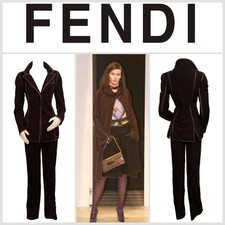 FENDI By KARL LAGERFELD F/W 2000 Jacket  Pants Set VINTAGE RARE Size 44/46