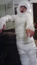 Kid's Mummy Halloween Costume Kit Nearly 100' Of Gauze Includes Tape