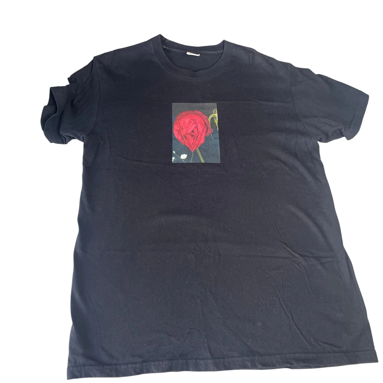 Tee shirt rose manches courtes SUPREME Araki noir grand