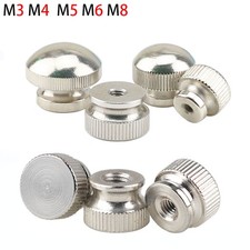 Carbon Steel Thumb Nut Locking Hand Grip Knob Blind Hole Nickel M3/M4/M5/M6/M8