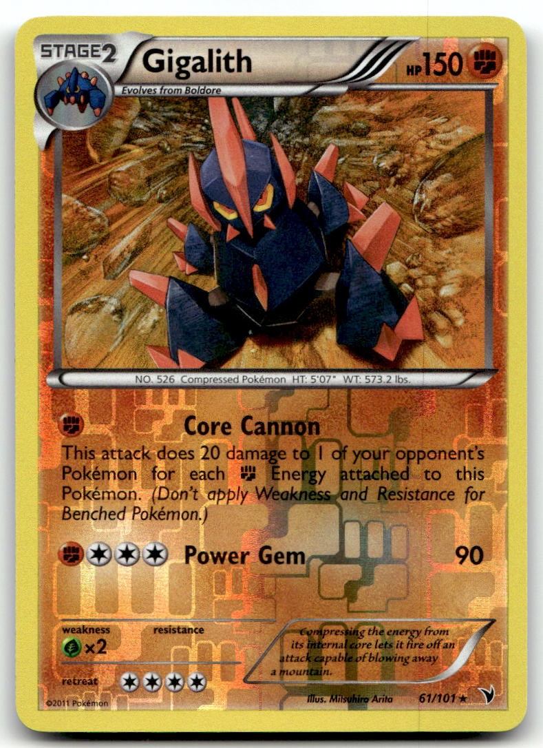 EXC-NM Reverse Holo Gigalith #61/101 (Noble Victories)