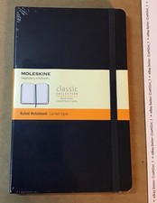 MOLESKINE Notebook Classic HARD Cover Rounded Notebook 240 Pages 5”x8-1/4” BLUE