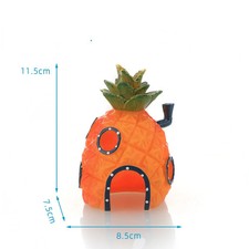 SpongeBob Aquarium Dekoration Set Fisch Garnelen Ananas Haus Cartoon